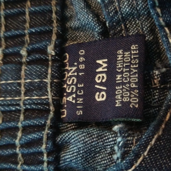 Size 6-9 M baby boys U.S. Polo assn denim jean shorts - Picture 10 of 11